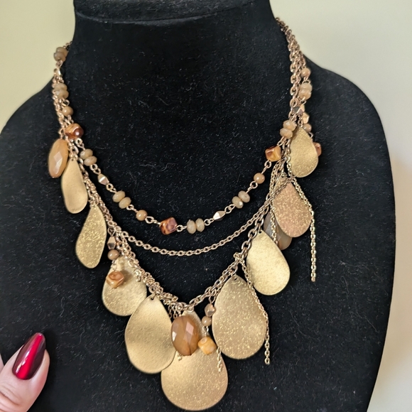 Gold Layered Necklace - Picture 2 of 10